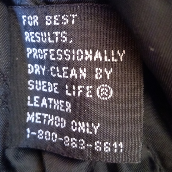 *Vintage Liz Baker ladies.leather PETITE coat, black,sz PL - Picture 6 of 14